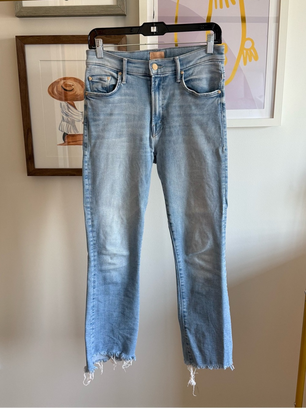 MOTHER • insider crop steep fray • LIMITED EDITION • light blue • 27